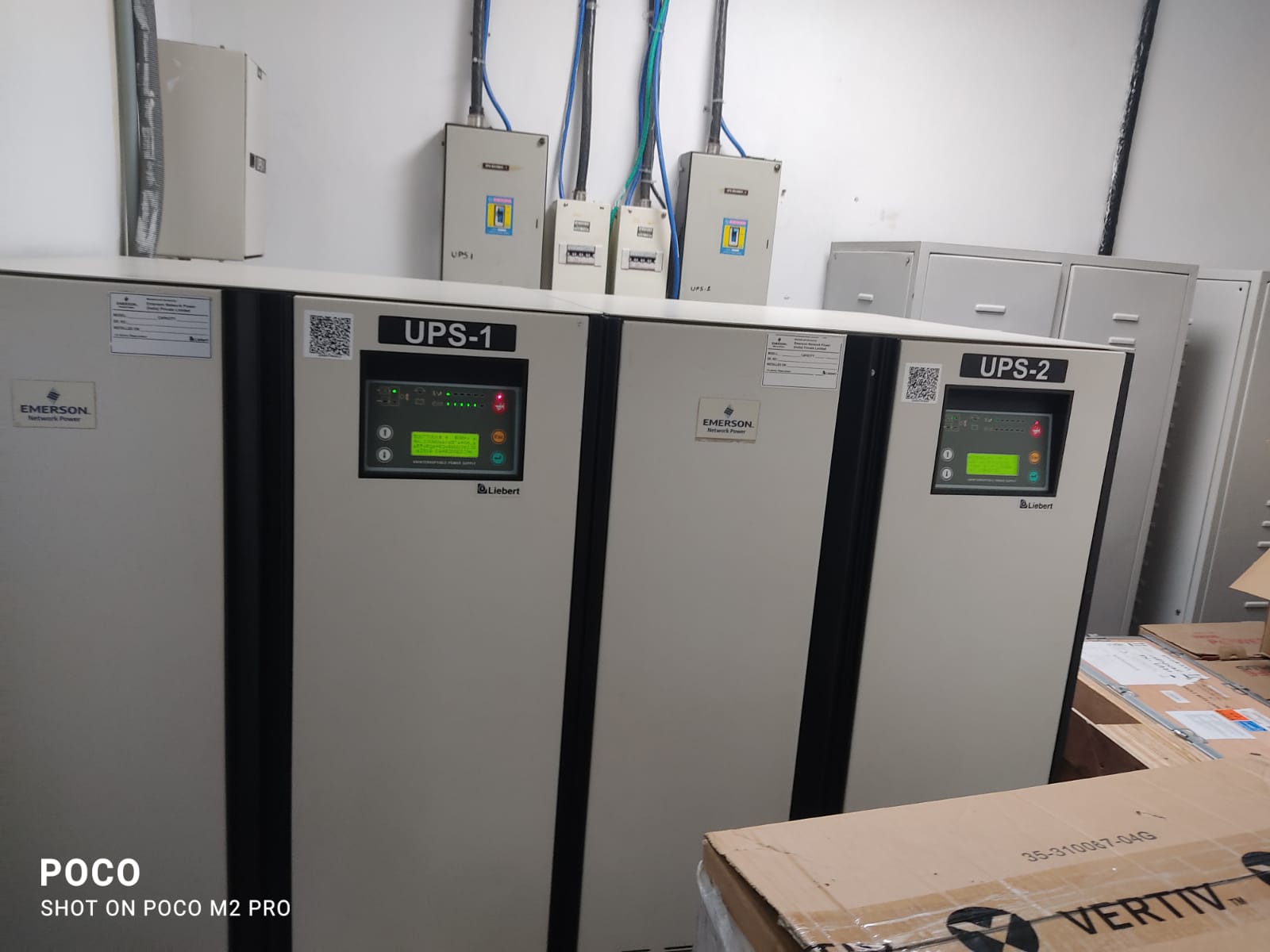 Online UPS system providing essential power backup for a server room in Thanjavur, Tamil Nadu